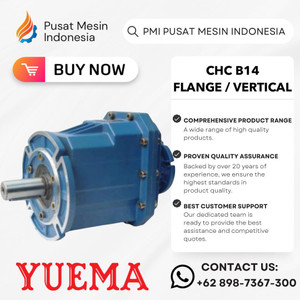 GEARBOX HELICAL YUEMA B14 CHCF 04 RATIO 18.21 - 30.57 GEAR BOX / GEARBOX DINAMO/ GEAR BOX DINAMO