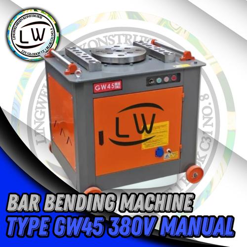 MESIN BENDING BESI KAWAT BAJA / PEMBENGKOK BESI / BAR BENDER GW45