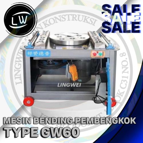 MESIN BENDING GW60 / PEMBENGKOK BESI WG60 / BAR BENDER PENEKUK GW60