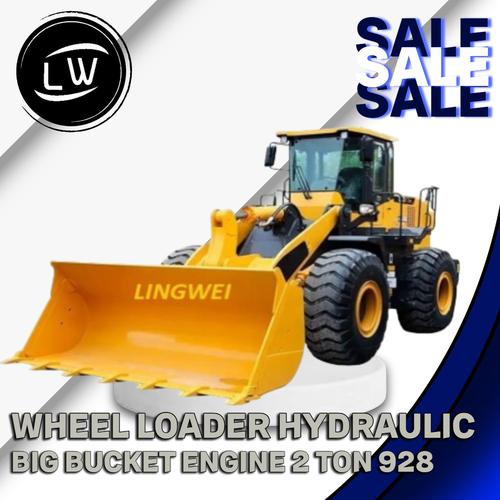 WHEEL LOADER HYDRAULIC BIG BUCKET ENGINE ALAT BERAT 2 TON 928 LUYU