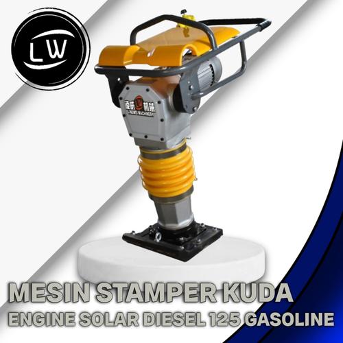 MESIN STAMPER KUDA ENGINE SOLAR DIESEL TAMPING RAMMER 125 GASOLINE