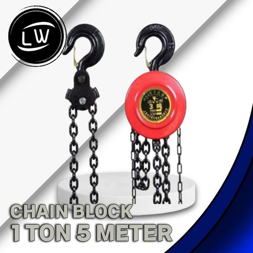 CHAIN BLOCK 1 TON 6 METER / CHAIN HOIST KATROL KEREKAN GANTUNG MANUAL 1 TON 6 METER