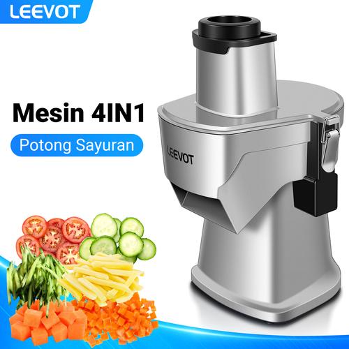 LEEVOT Mesin Potong Sayuran Multifungsi Alat Pemotong Kentang Mesin Perajang Dadu Vegetable Chopper Food Processer memarut mengiris memotong dadu GJ817