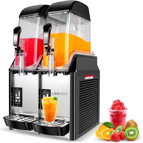 Slushy Machine Mesin Slushie L-S02 Mesin Es Salju Slurpee Mesin Smoothie Es Salju LEEVOT