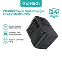 Chotech PD5009 Travel Wall Charger 2C+A GaN PD65W 2C+A