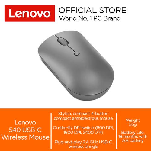 Lenovo 540 USB-C Wireless Compact Mouse