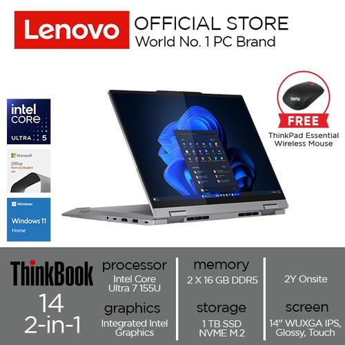 LENOVO ThinkBook 14 2-in-1 G4 IML Core Ultra 7 155U 32GB 1TB SSD 14" WUXGA WIN 11+OHS 2021
