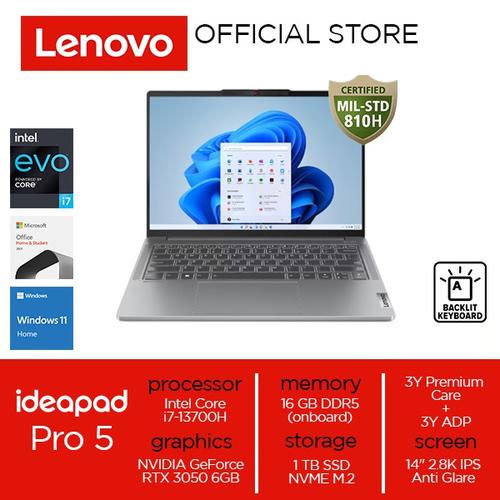 Lenovo IdeaPad Pro 5 14IRH8 Core i7-13700H 16GB 1TB RTX 3050 6GB