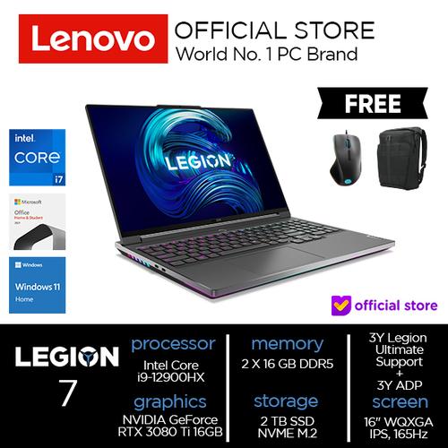 Lenovo Legion 7i 16IAX7 Core i9-12900HX 32GB 2TB RTX3080Ti 16GB W11OHS