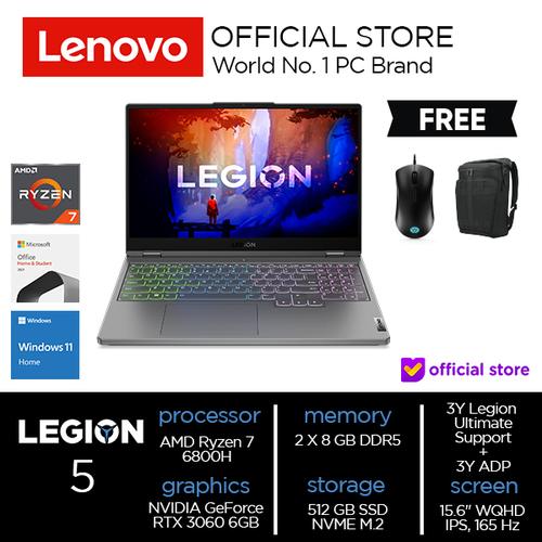 Lenovo Legion 5 15ARH7H Ryzen 7 6800H 16GB 512 SSD RTX 3060 6GB W11