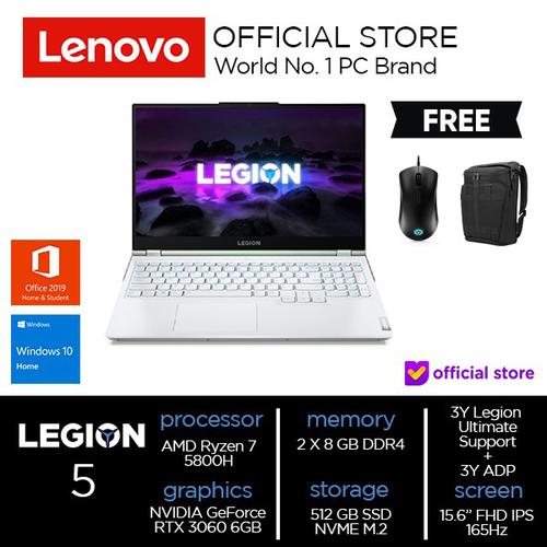 Lenovo Legion 5 15ACH6H Ryzen 7 5800H 16GB 512 SSD RTX 3060 6GB W10