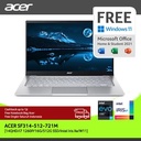 ACER SWIFT 3 SF314-512-721M 14"QHD GEN 12 i7-1260P RAM 16G 512G W11