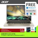 ACER SWIFT 3 SF314-512-5745 14"QHD GEN 12 i5-1240P RAM 16G 512G W11