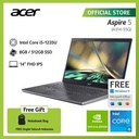 ACER LAPTOP ASPIRE 5 A514-55G-53SH 14" INTEL GEN12 i5-1235U 8GB 512GB