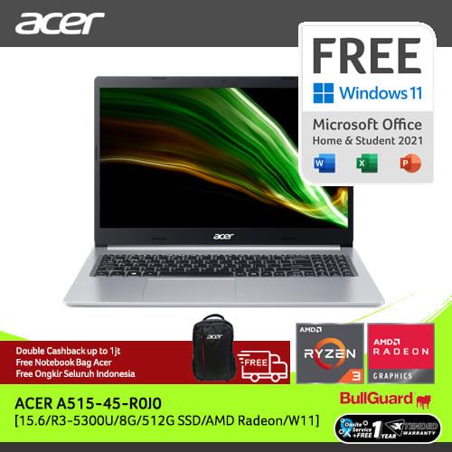 ACER A515-45-R0J0 [15.6"FHDIPS/R3-5300U/8G/512G/W11/SILVER]NXA84SN002