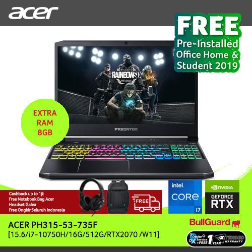 Acer Predator Helios 300 PH315-53-735F [i7-10750H/OHS] NH.Q7ZSN.002