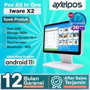 Pos All In One Android Mesin Kasir Touchscreen Single Display Quad Core 2/16Gb Iware X2