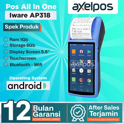ANDROID POS SYSTEM KASIR WITH PRINTER THERMAL 58MM SUPPORT GOBIZ MOKA
