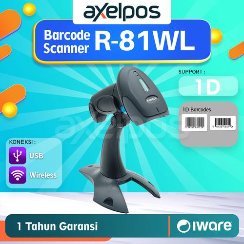 Barcode Scanner Usb Wireless 1D Iware R81WL Auto Sensing