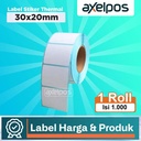 LABEL STIKER BARCODE KERTAS STICKER THERMAL 30x20MM ISI 1000