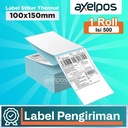 LABEL BARCODE ISI 500 LEMBAR KERTAS STICKER DIRECT THERMAL 100x150 mm