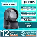 Omni Directional 2D Iware 7000X Imager Area Barcode Scanner Duduk USB