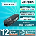 Portable Barcode Scanner 2D Iware Xt60 Wireless Bluetooth