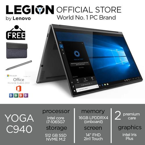Lenovo Yoga C940-14IIL-B1ID 2in1 Touch i7 1065G7 16GB 512ssd W10 14FHD
