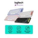 Logitech POP ICON KEYS Keyboard Bluetooth Wireless, Pengetikan Nyaman, Tombol yang Dapat Diprogram, Easy-Switch antara Maksimum 3 Perangkat, untuk Laptop, Tablet, PC