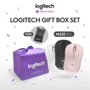 Logitech Gift Box Set M220 Mouse Wireless + Exclusive Mouse Pouch