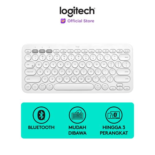 Logitech K380 Keyboard Wireless Bluetooth Multi-Device - White