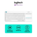 Logitech K400 Plus Keyboard Wireless Touchpad untuk PC,SmartTV - White