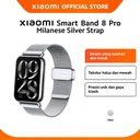Official Xiaomi Smart Band 8 Pro Milanese Silver Strap