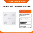 Official Xiaomi Body Composition Scale S400 | Menganalisa 25 indikator komposisi tubuh | Baterai tahan lama hingga 180 hari