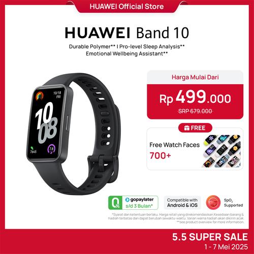 [BEST OFFER] HUAWEI Band 10 Smartband | Sleek Aluminum Alloy Case | Pro-Level Sleep Analysis | Emotional Wellbeing Assistant