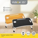 Vusign Meja Lipat / Meja Belajar / Meja Portable / Folding Table 60cm Cup Holder VS864