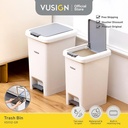 Vusign Tempat Sampah / Foot Standing Trash Can Grey VS111X-GR