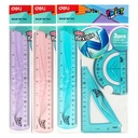 Deli Set Penggaris Elastis / Ruler Set 3 PCS EH22