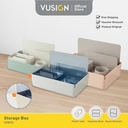 Vusign Kotak Penyimpanan Desktop / Desktop Storage Box Hijau - Pink - Abu XDM33