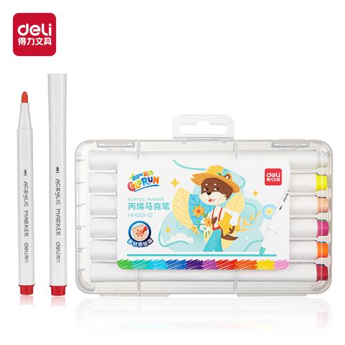 Deli Spidol Akrilik / Acrylic Marker 48 warna HM321