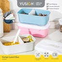 Vusign Kotak Bekal Makan / Lunch Box 1000 ml Microwaveable VS942
