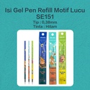 Deli Isi Pulpen Gel / Gel Pen Refill 0.5 0.38 mm Tinta Hitam SE1XX