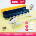 Deli Set Alat Makan /Sendok Garpu /Cutlery Set Stainless Steel J0134X