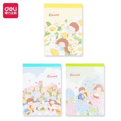 Deli Kertas Memo Buku Reminder / Notepad Plastik 100 Lembar A7 21764