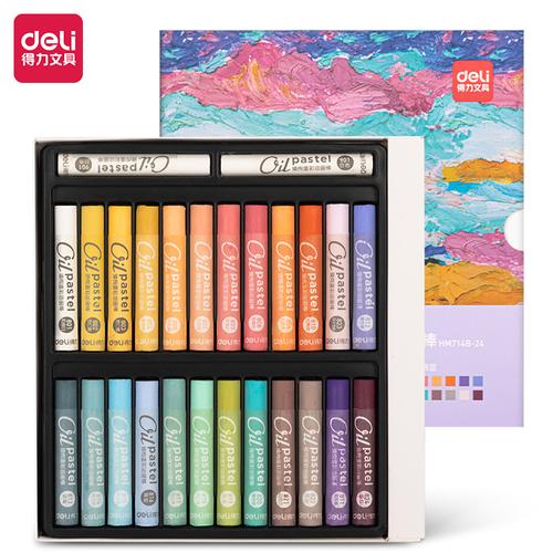 Deli Oil Pastel / Krayon Minyak Warna Terang HM714B