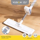 Vusign Flat Mop Pel Lantai Microfiber Dapat Diputar 360 Derajat VS100X