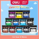 PAKET MEWARNAI LENGKAP - Cat Guas 12 Warna Cerah