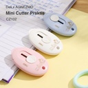 Deli Mini Cutter / Cutter Portable Anti Karat CZ102