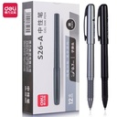 Deli Office Gel Pen Pulpen Kantor 0.5/0.7/1mm Tinta Hitam S26-A