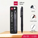 Deli Retractable Gel Pen / Pulpen Gel Cetek Premium 0.5mm S92